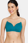 Zivame Beautiful Basics Padded Non Wired 3/4Th Coverage Backless Bra - Deep Lake — thumbnail 3